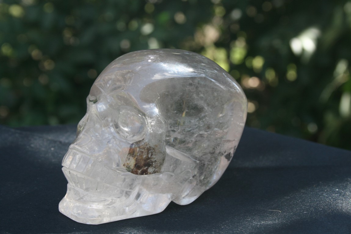 Smokey Quartz Skull grounding, transmutation of negative energies, practicality, manifestations of one's dreams and inspiration 4893